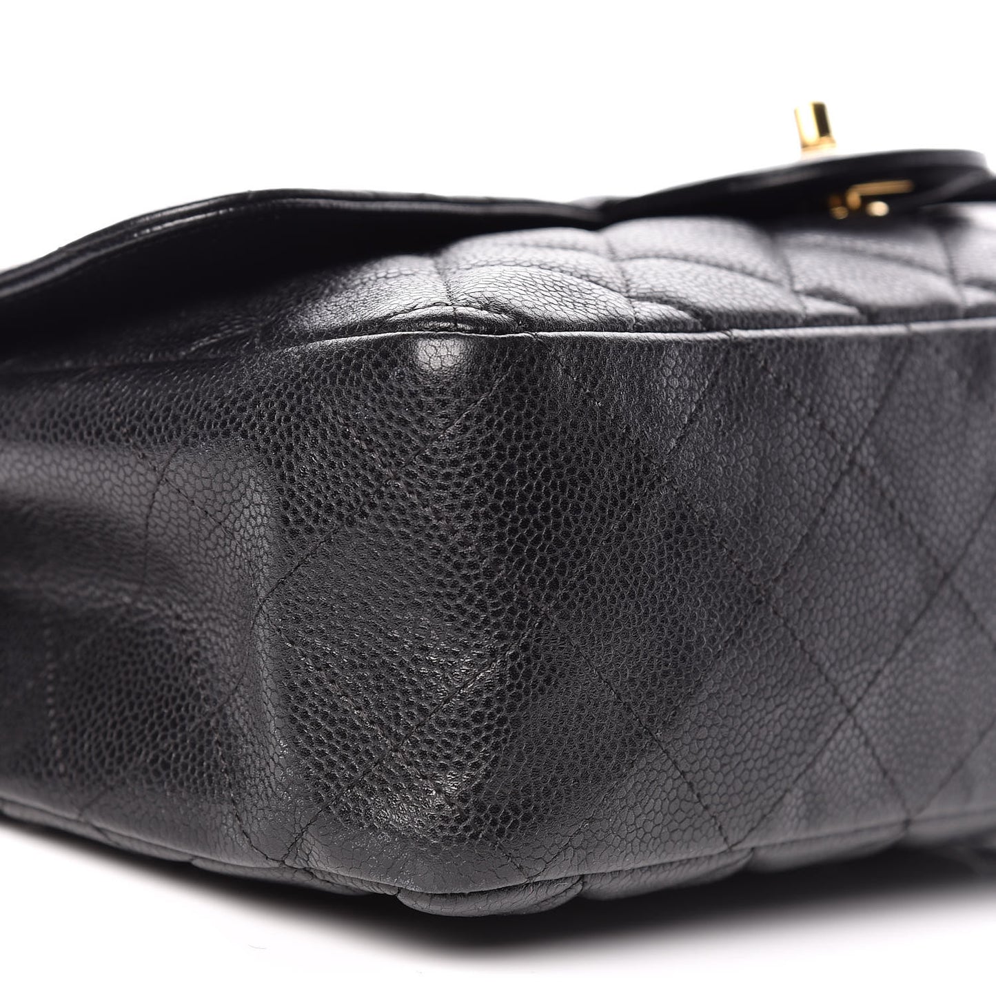 Caviar Quilted Jumbo Single Flap Black