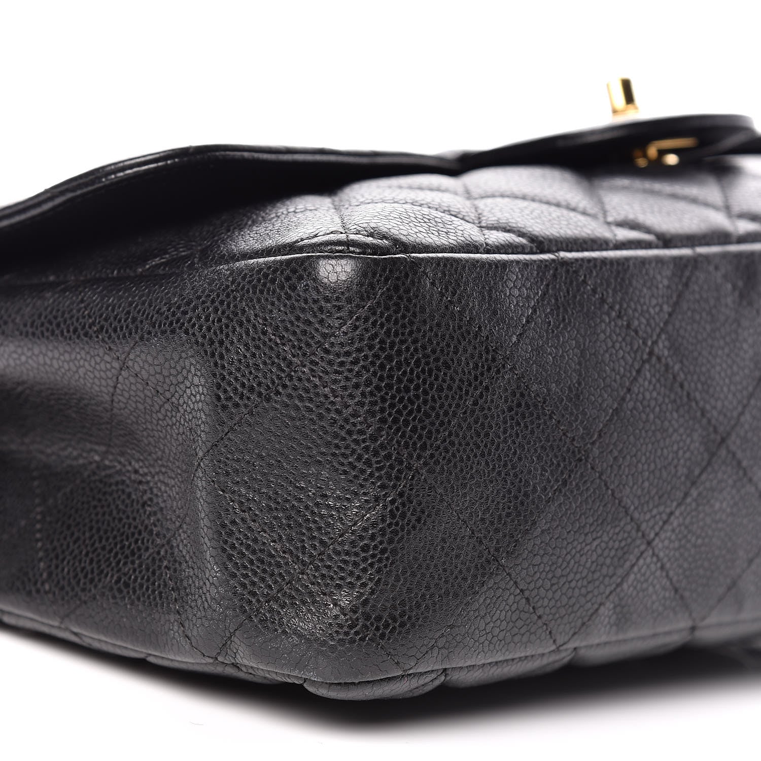Chanel Caviar Quilted Jumbo Single Flap Black 12 of 13