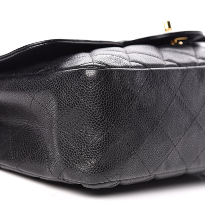 Chanel Caviar Quilted Jumbo Single Flap Black 12 of 13