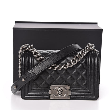 Chanel Caviar Quilted Small Boy Flap Black 11 of 11