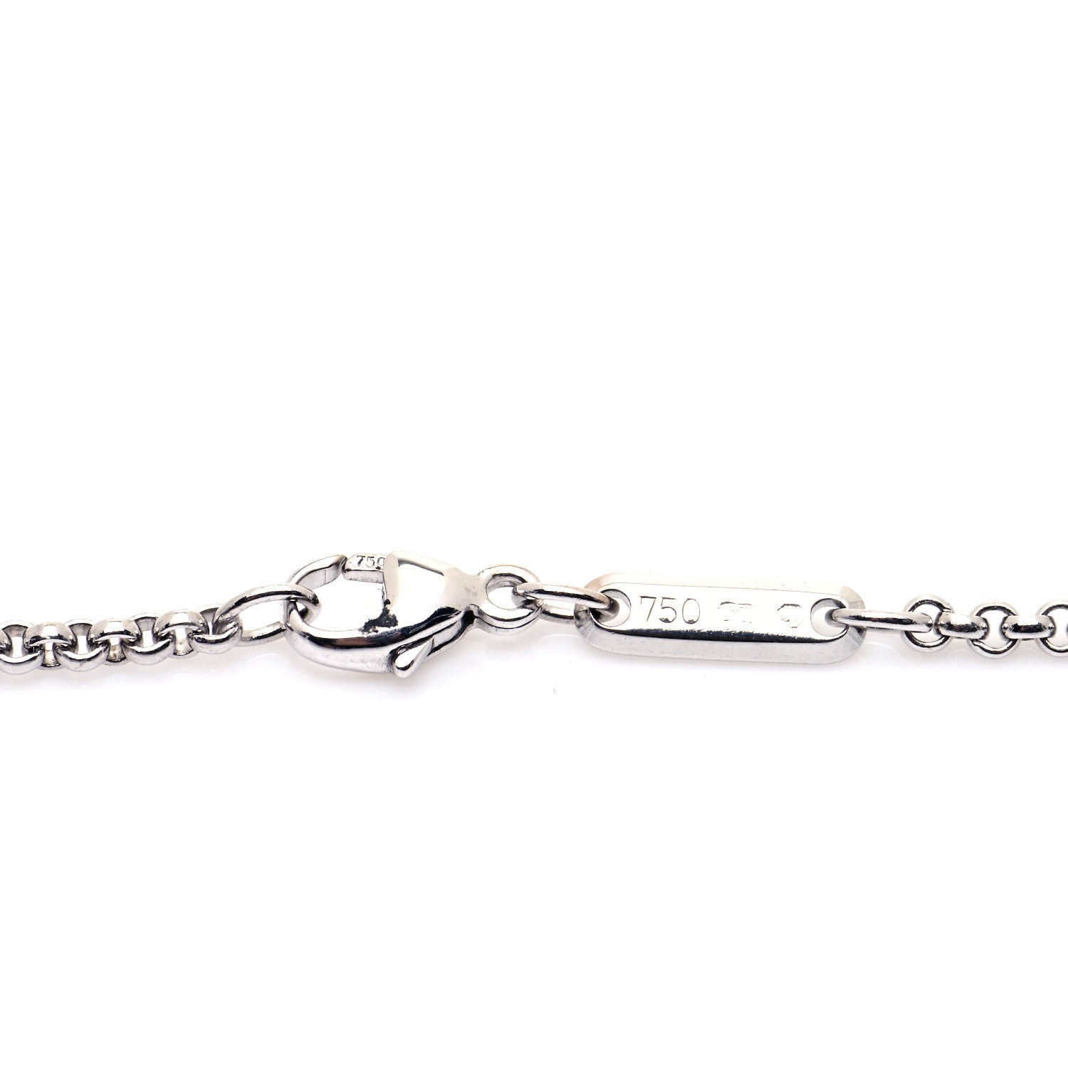 Chopard 18K White Gold Diamond Happy Diamonds Happy Sun Pendant Necklace 7 of 10