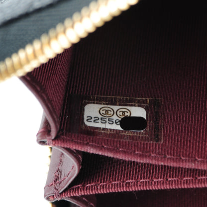 Chanel Caviar Quilted Zip Coin Purse Black 7 of 7