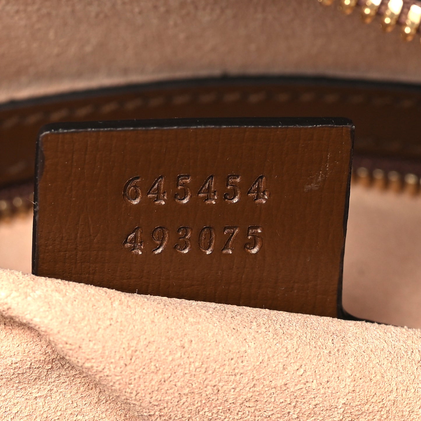 GG Supreme Monogram Small Horsebit 1955 Shoulder Bag Beige Brown Sugar
