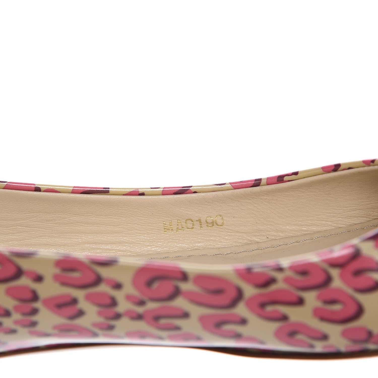 Louis Vuitton Patent Leopard Ballet Flats 40 Blanc Corail 8 of 15