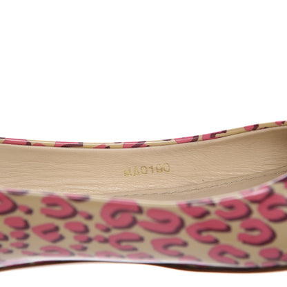 Louis Vuitton Patent Leopard Ballet Flats 40 Blanc Corail 8 of 15