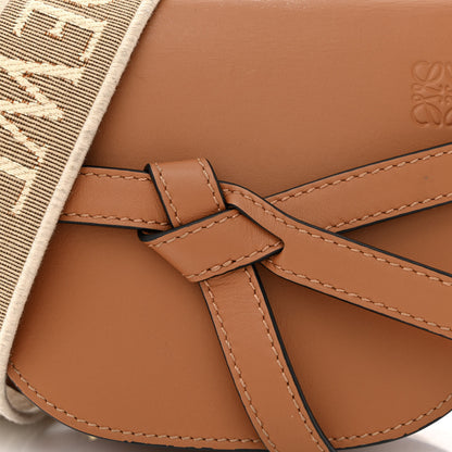 Loewe Calfskin Jacquard Mini Gate Dual Bag Tan 8 of 12