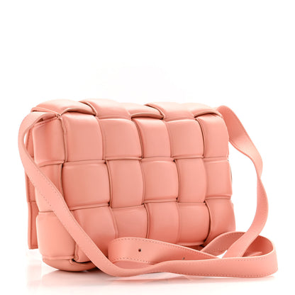 Bottega Veneta Nappa Maxi Intreccio Padded Cassette Crossbody Bag Peachy 3 of 10