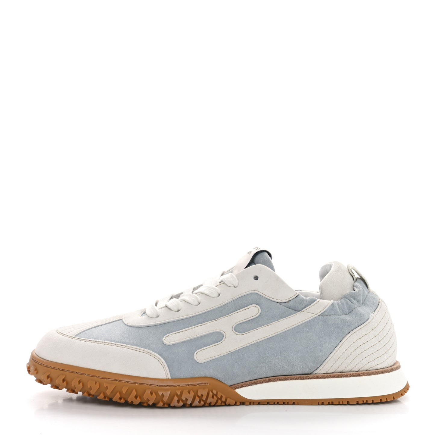 Suede Goatskin Jet Sneakers 39.5 Gris Nuage White