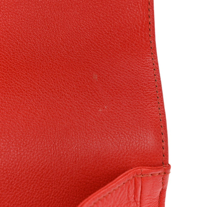 Chanel Grained Calfskin Quilted Large Label Click Flap Bag Red 12 of 14