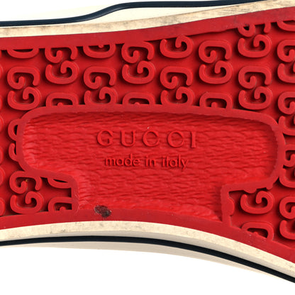 Gucci GG Monogram Web Womens 1977 Tennis High Top Sneakers 40.5 Beige Ebony Mystic White 7 of 10