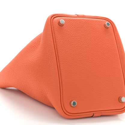 Hermes Taurillon Clemence Picotin Lock 18 PM Orange 9 of 10