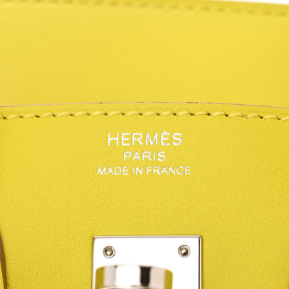 Hermes Swift Birkin 25 Lime 6 of 11