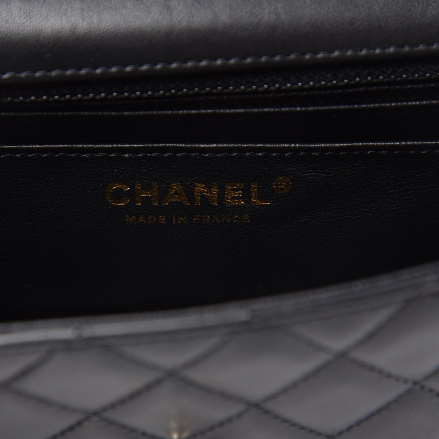 Lambskin Quilted Mini Coco Charms Rectangular Flap Black