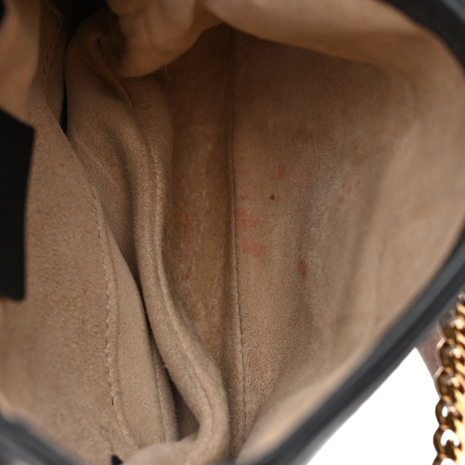 Gucci Pebbled Calfskin Small 1973 Chain Shoulder Bag Black 11 of 12