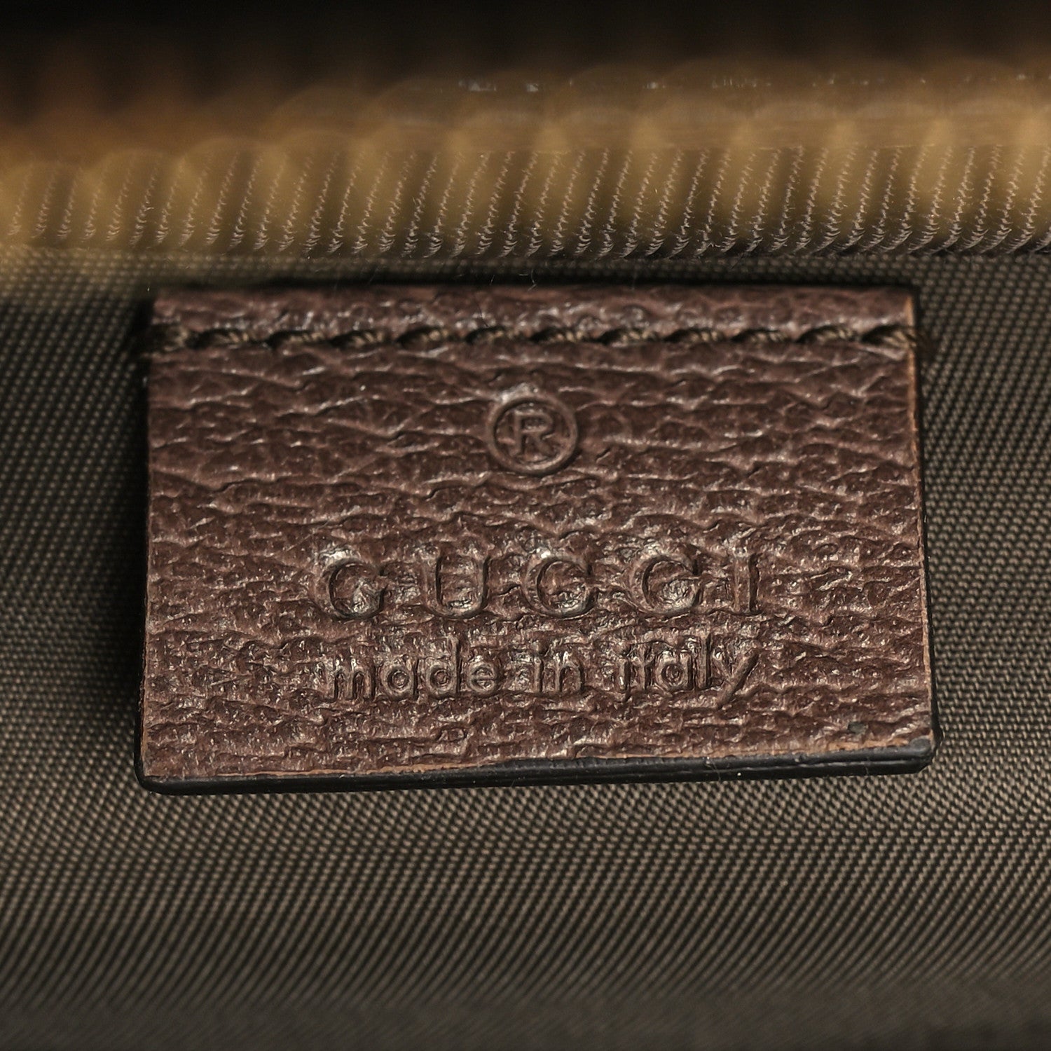 Gucci GG Supreme Monogram Textured Calfskin Web Ophidia Vanity Cosmetic Case Beige Ebony New Acero 6 of 12