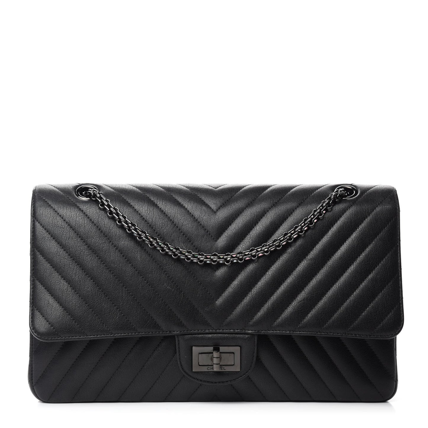 Sheepskin Chevron Quilted 2.55 Reissue 227 Flap So Black