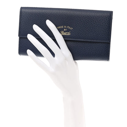 Gucci Dollar Calfskin Swing Continental Wallet Marine Deep Cobalt 2 of 8