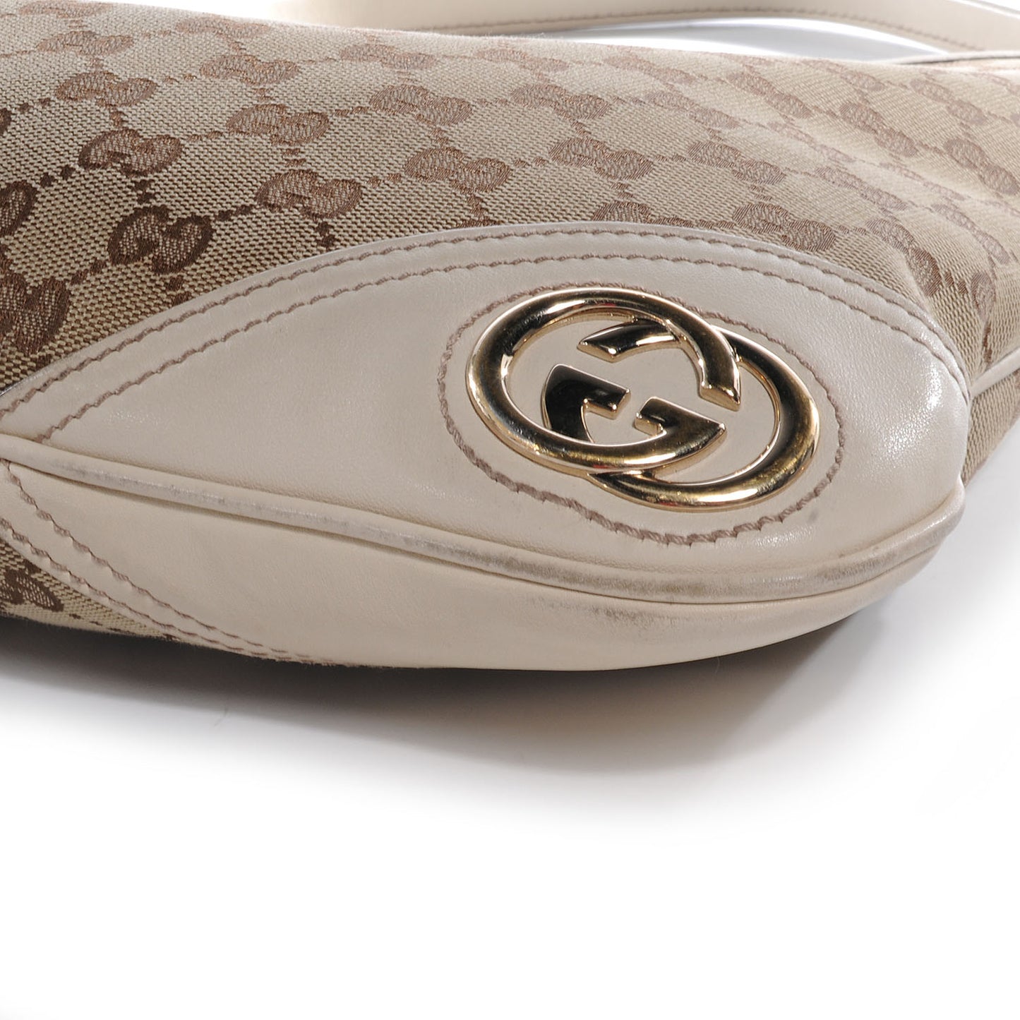 Monogram GG New Britt Hobo Ivory