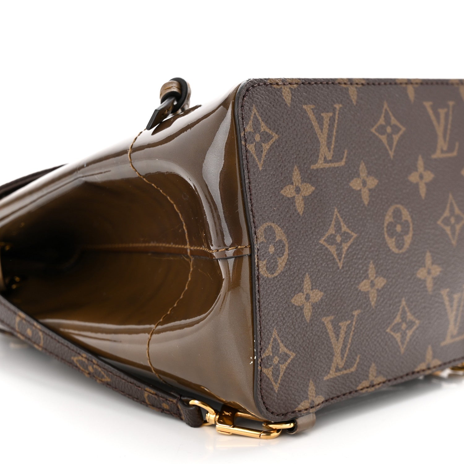 Louis Vuitton Patent Monogram Hot Springs Backpack Vert Bronze 9 of 13