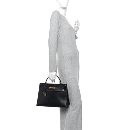 Hermes Box Kelly Sellier 32 Black 2 of 13