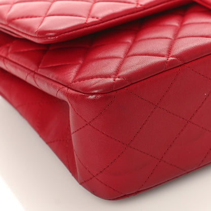 Chanel Lambskin Quilted Medium Double Flap Red 8 of 10