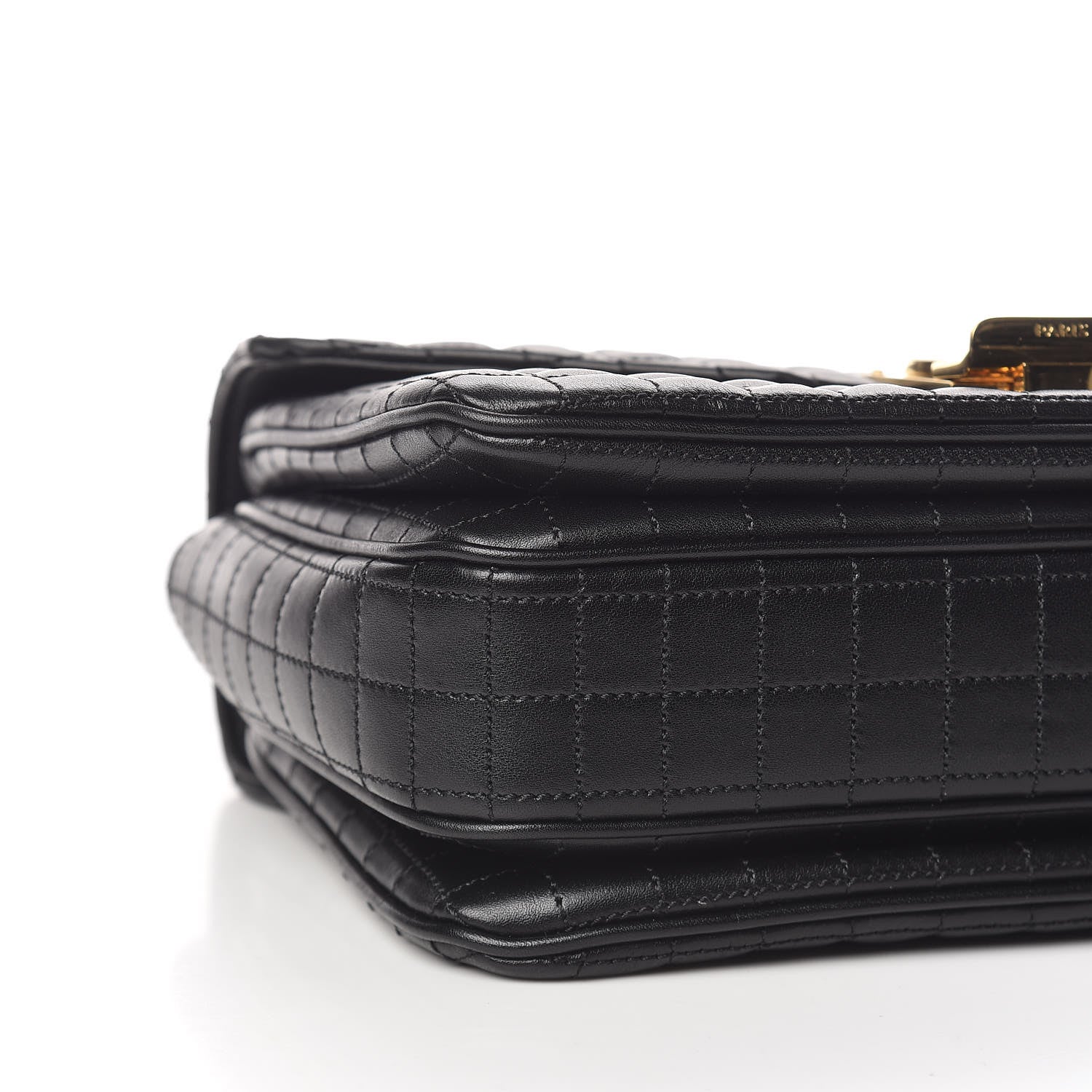 Celine Calfskin Quilted Medium C Bag Black 5 of 8