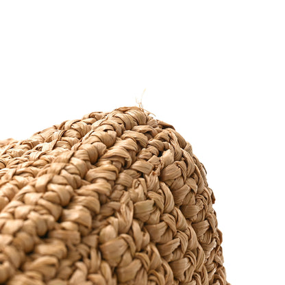 Saint Laurent Raffia Calfskin Monogram Medium Niki Chain Satchel Natural 9 of 9