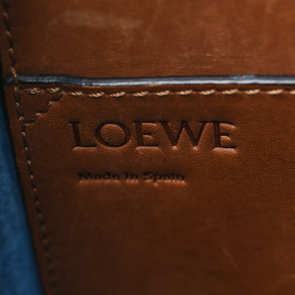 Loewe Calfskin Double Handle Square Tote Camel Capri Blue 7 of 12