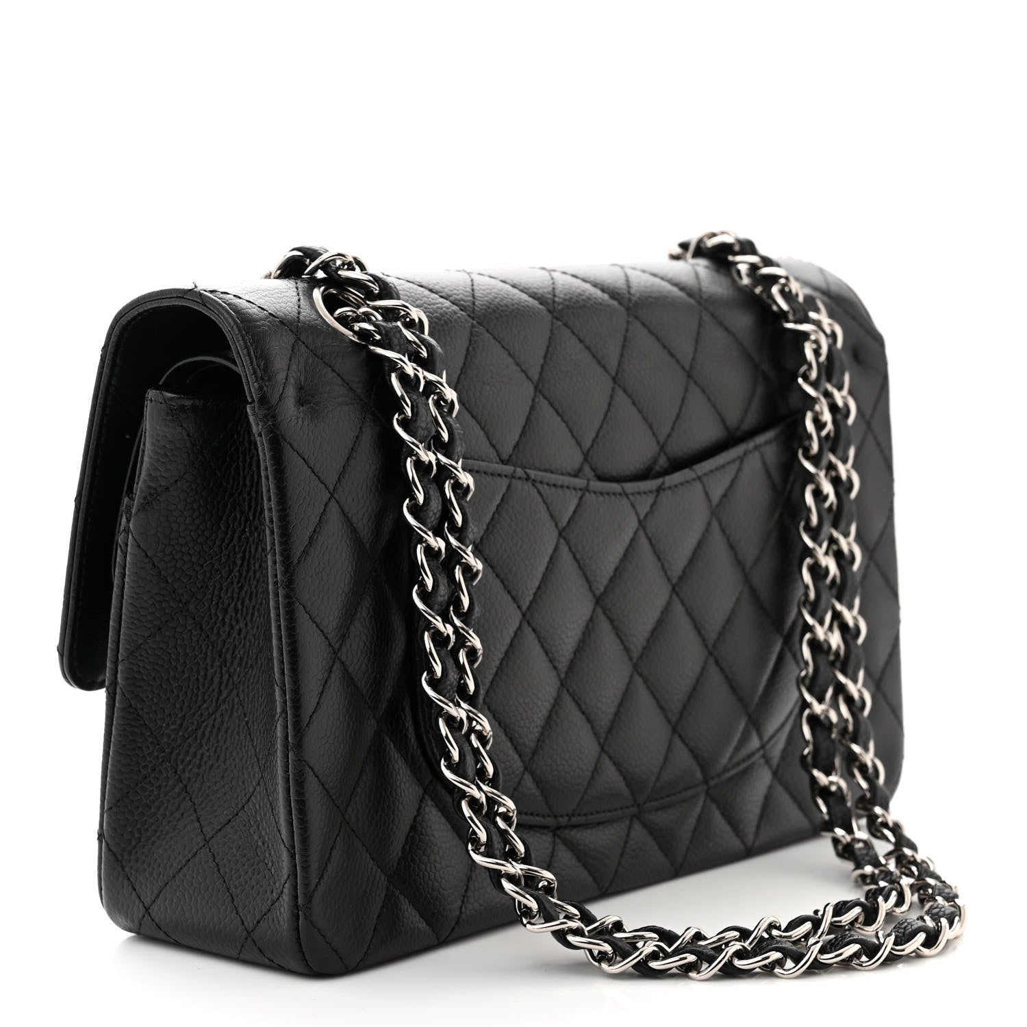 Chanel Caviar Quilted Medium Double Flap Black 3 of 11