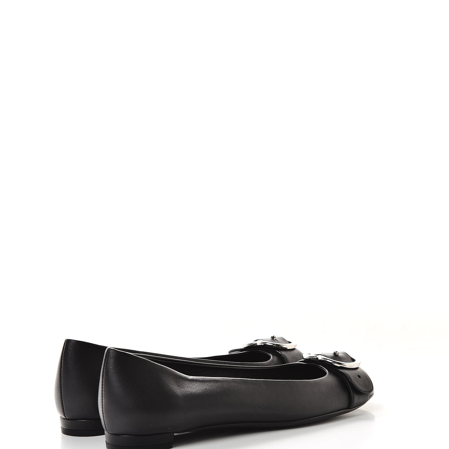 Gucci Calfskin Sachalin Ballerina Flats 38.5 Black 4 of 10