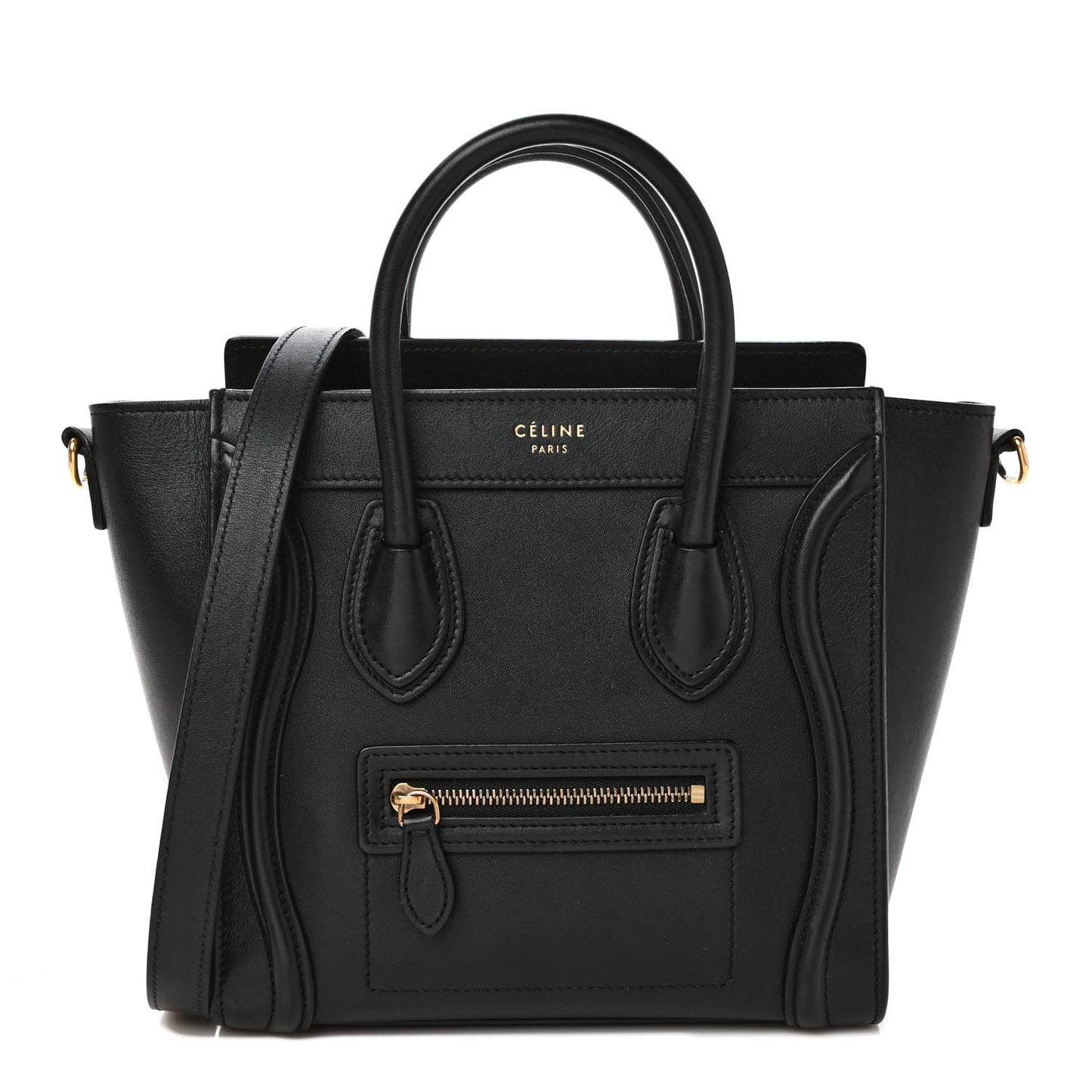 Smooth Calfskin Nano Luggage Black