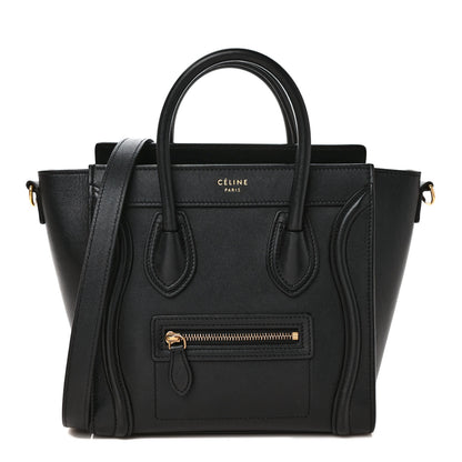 Celine Smooth Calfskin Nano Luggage Black 1 of 8