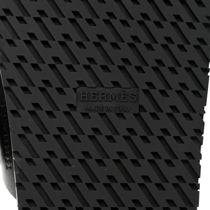Hermes Calfskin Womens Chypre Sandals 35 Black 6 of 9