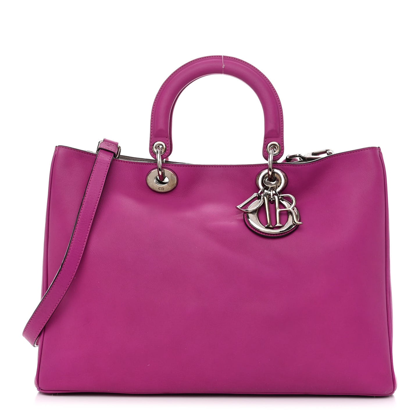 Calfskin Large Diorissimo Tote Rose Sorbet