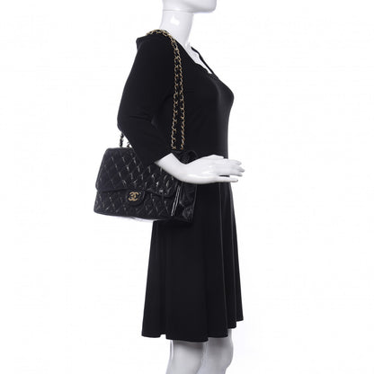 Chanel Patent Quilted Mobile Art Jumbo Single Flap Navy 2 of 11