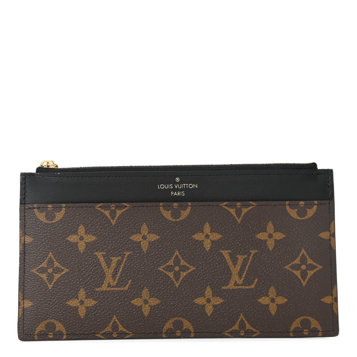 Louis Vuitton Monogram Slim Purse Black 1 of 6