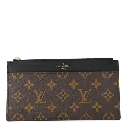 Louis Vuitton Monogram Slim Purse Black 1 of 6