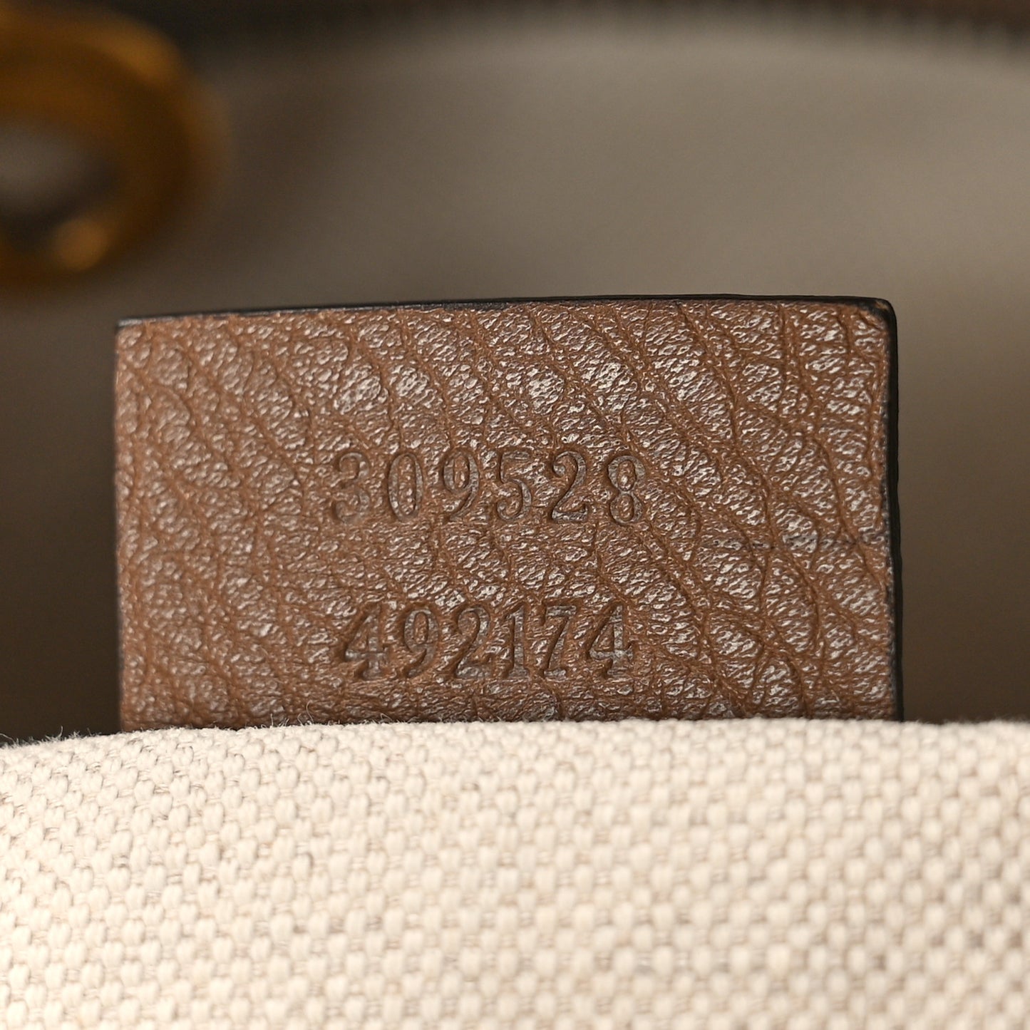 Pebbled Calfskin Medium Twill Tote Brown