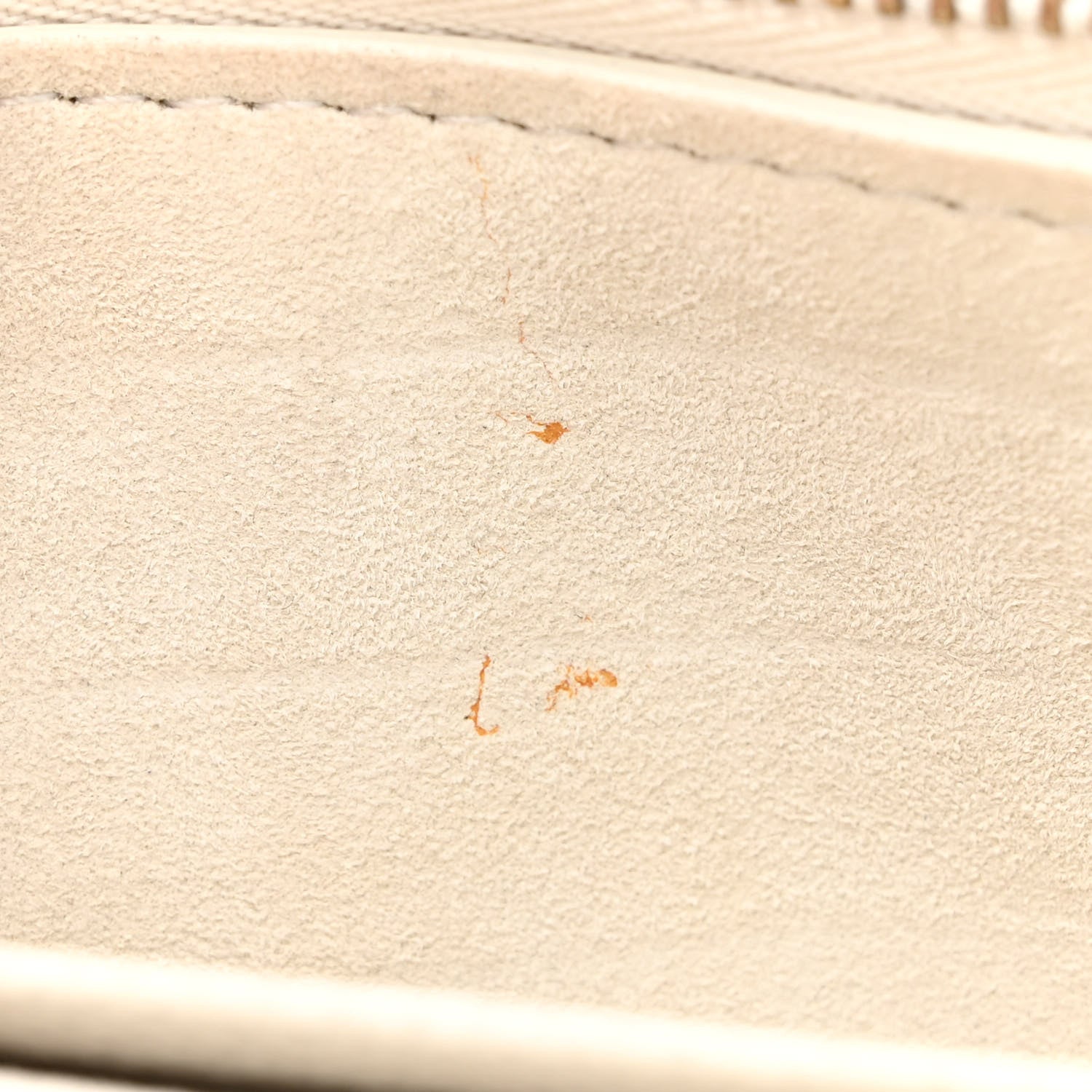 Christian Dior Grained Calfskin Saddle Chain Pouch Off White 13 of 14