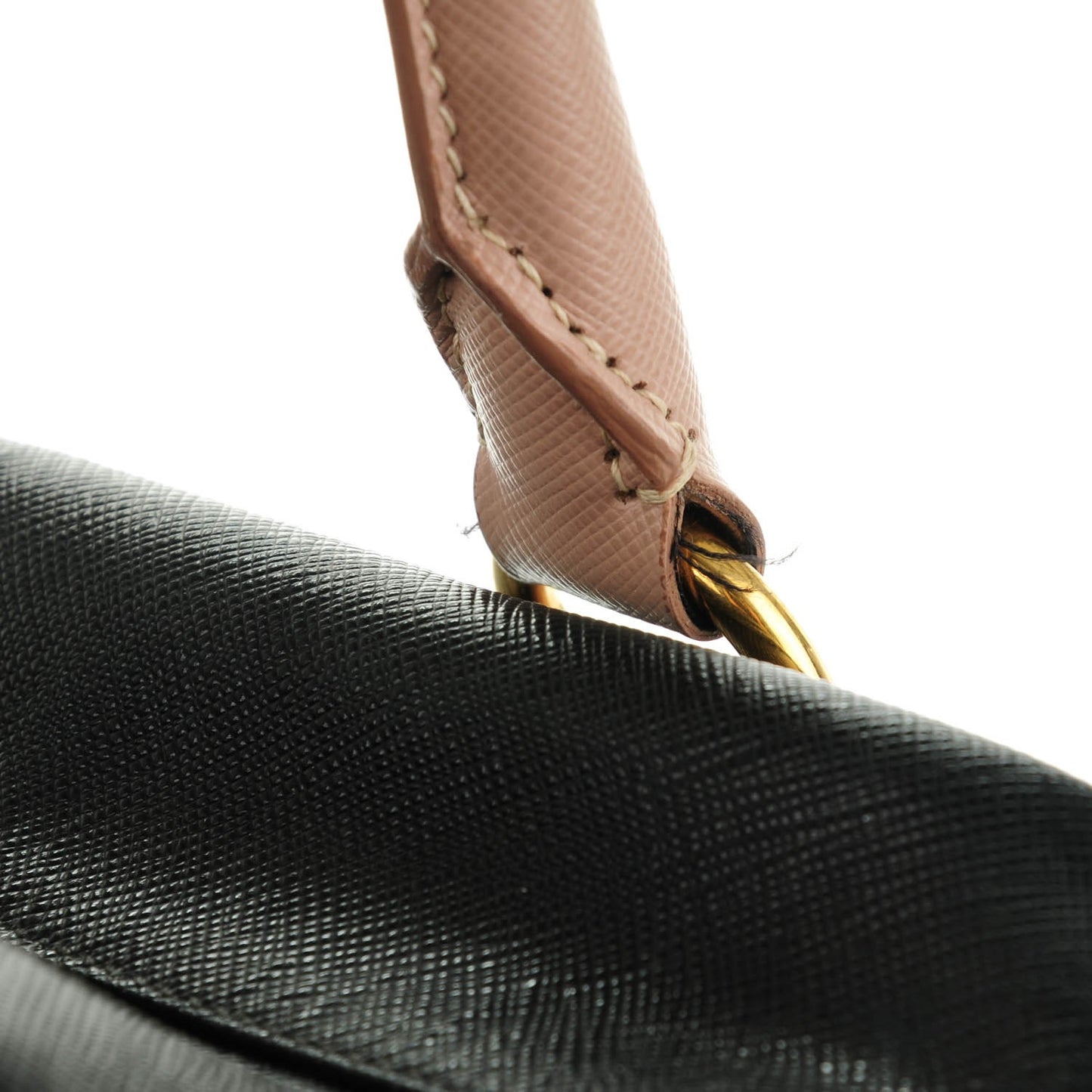 Saffiano Lux Bauletto Black Cammeo