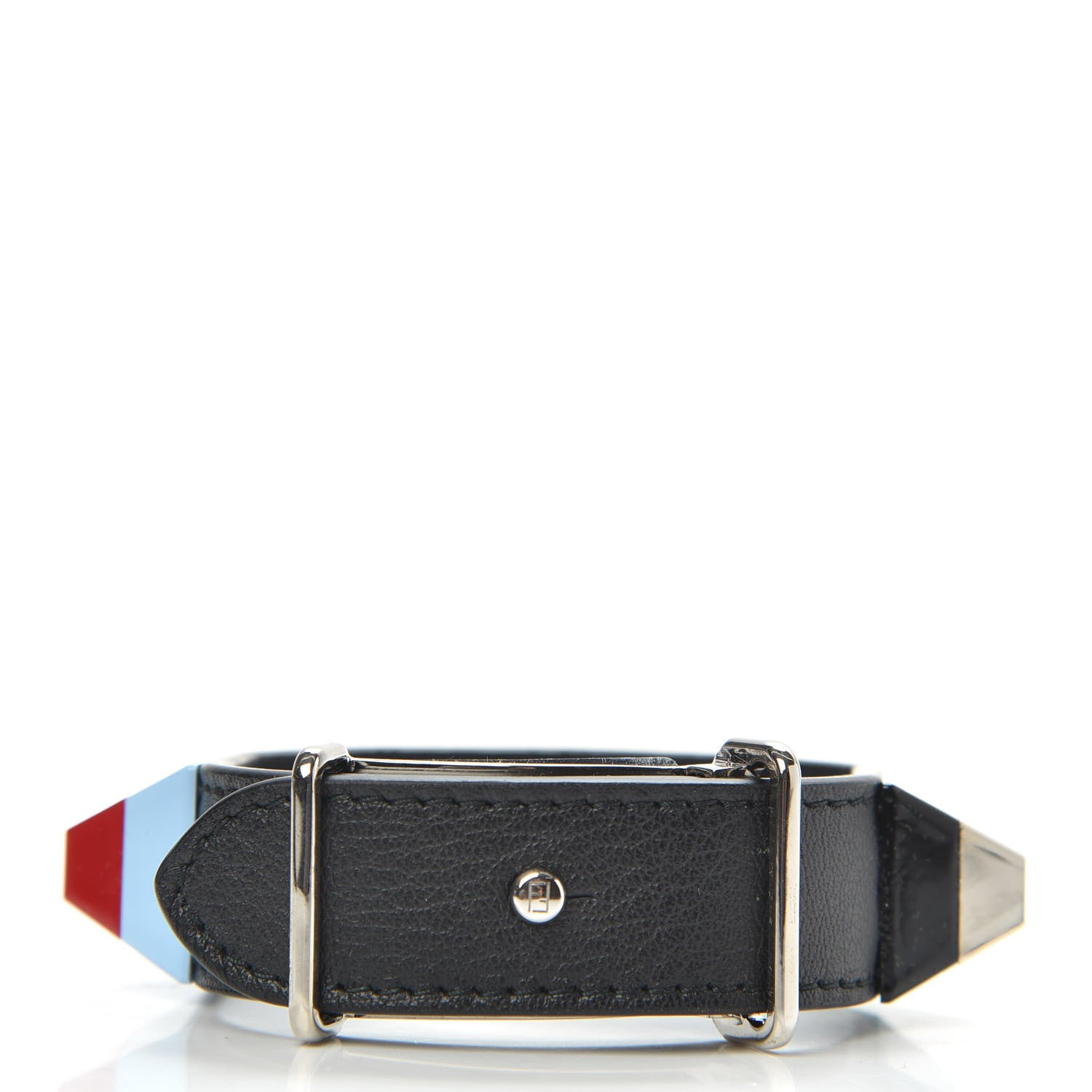 Fendi Calfskin Rainbow Studded Bracelet Multicolor 3 of 6