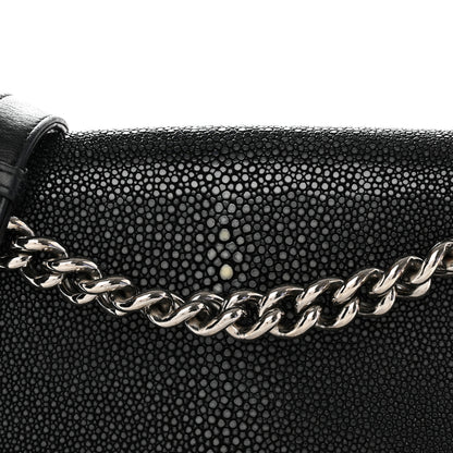Chanel Galuchat Stingray Medium Boy Flap Black 8 of 12