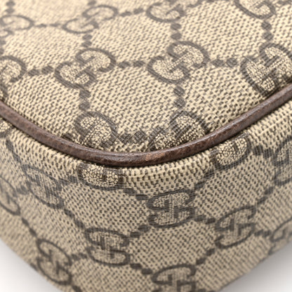 Gucci GG Supreme Monogram Textured Dollar Calfskin Web Small Ophidia GG Handbag Beige Ebony New Acero 11 of 11