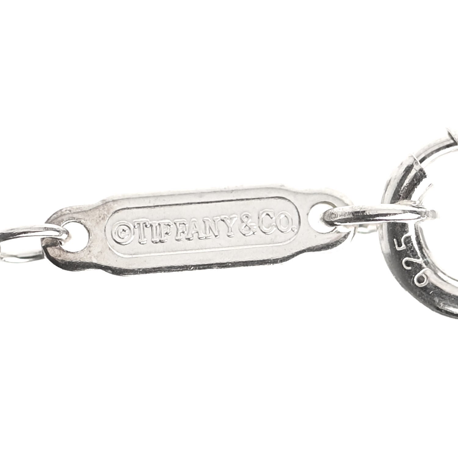 Tiffany Sterling Silver Elephant Never Forgets Pendant Necklace 6 of 7