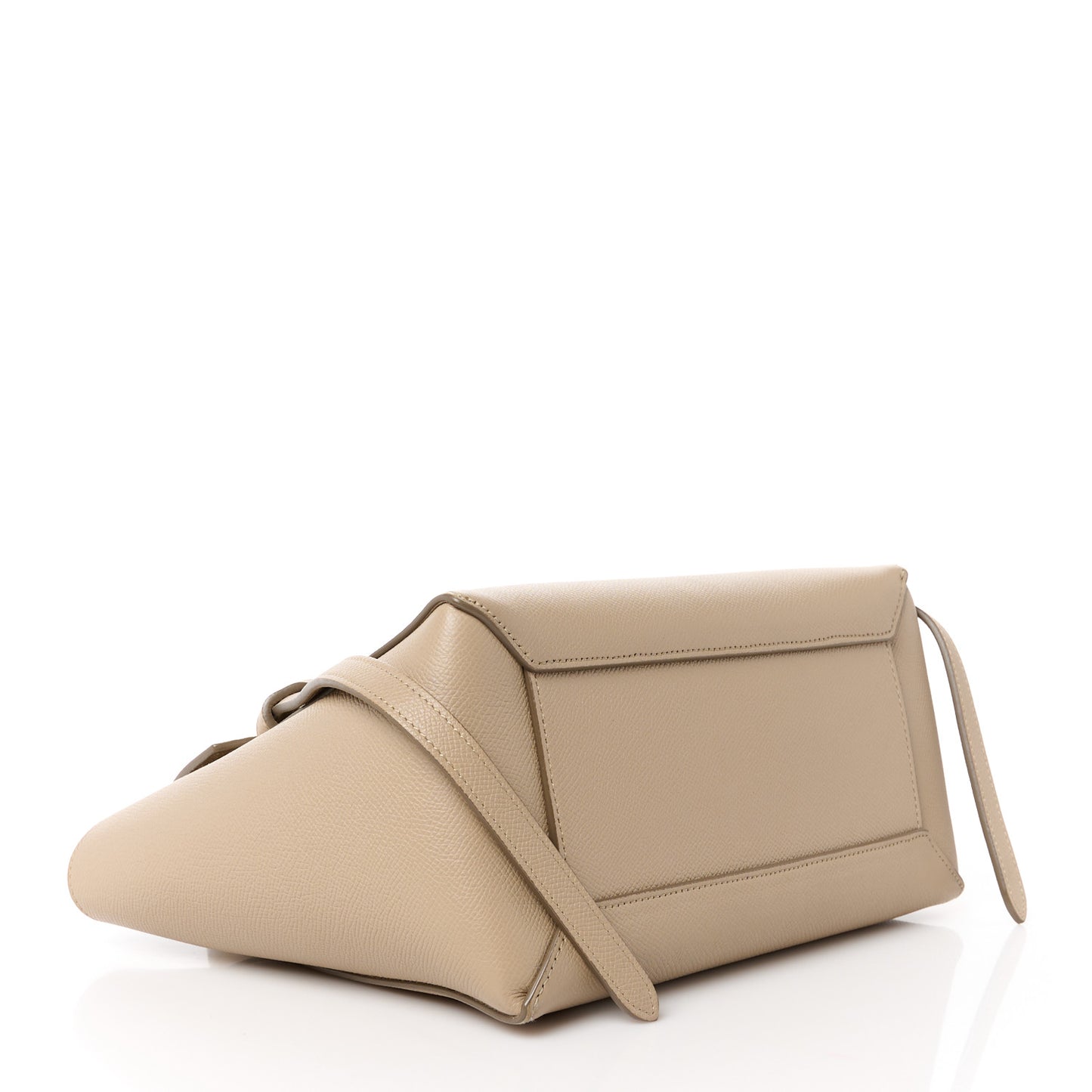 Baby Grained Calfskin Micro Belt Bag Light Taupe