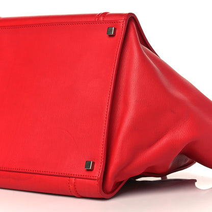 Celine Supple Calfskin Medium Phantom Luggage Vermillion 9 of 11