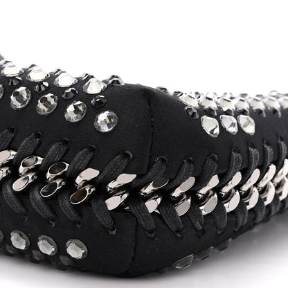 Stella McCartney Nylon Crystal Mini Falabella Zipped Shoulder Bag Black 11 of 11