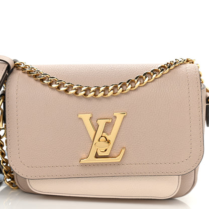 Louis Vuitton Grained Calfskin Lockme Tender Greige 7 of 11
