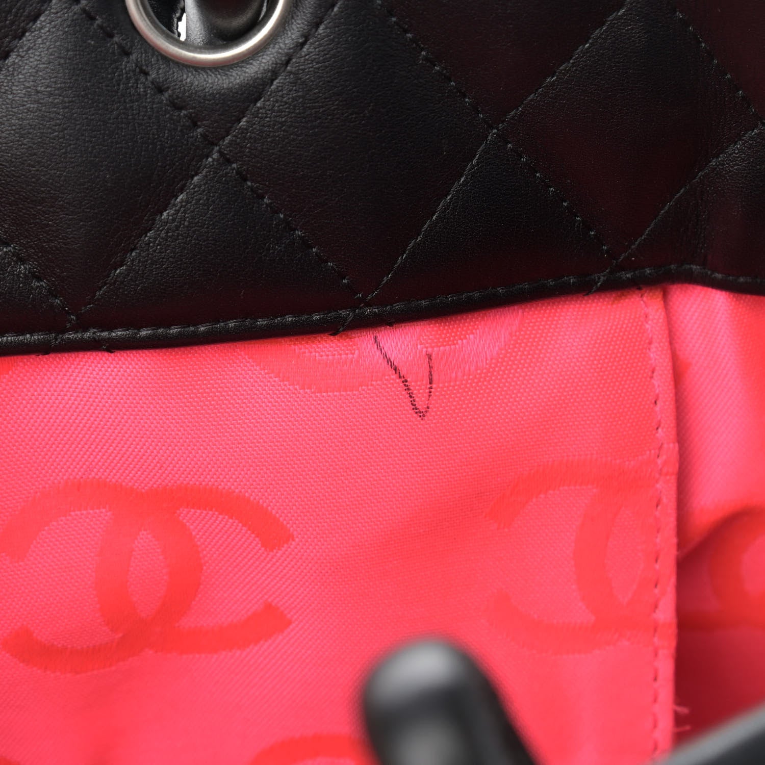 Chanel Calfskin Quilted Large Cambon Tote Black White 11 of 12