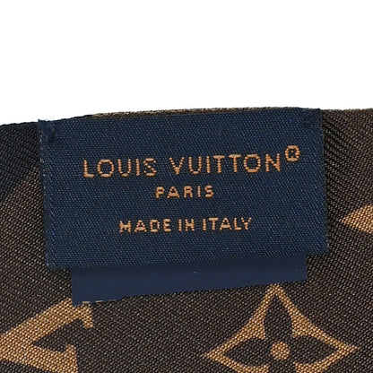 Louis Vuitton Silk Monogram Script BB Bandeau Black 3 of 3